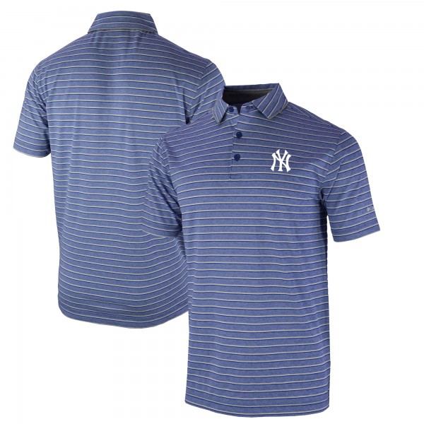 New York Yankees Columbia Navy Omni-Wick Post Round Polo