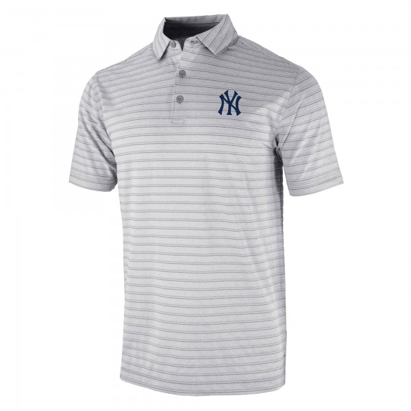New York Yankees Columbia Gray Omni-Wick Post Round Polo