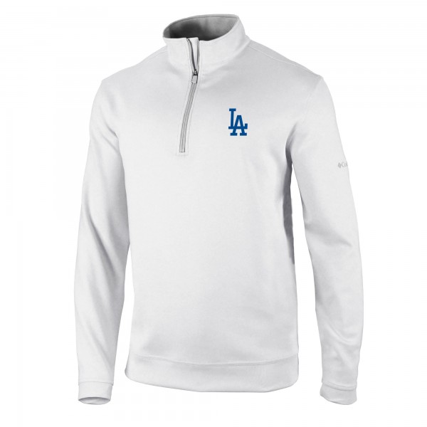 Кофта на короткой молнии Los Angeles Dodgers Columbia Omni-Wick Wickhams Hills - White