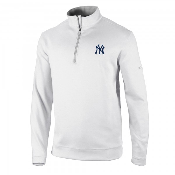 Кофта на короткой молнии New York Yankees Columbia Omni-Wick Wickhams Hills - White
