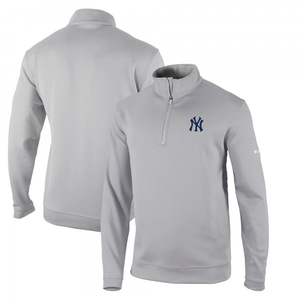 Кофта на короткой молнии New York Yankees Columbia Omni-Wick Wickhams Hills - Gray