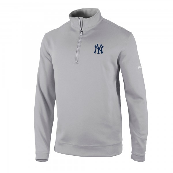 Кофта на короткой молнии New York Yankees Columbia Omni-Wick Wickhams Hills - Gray