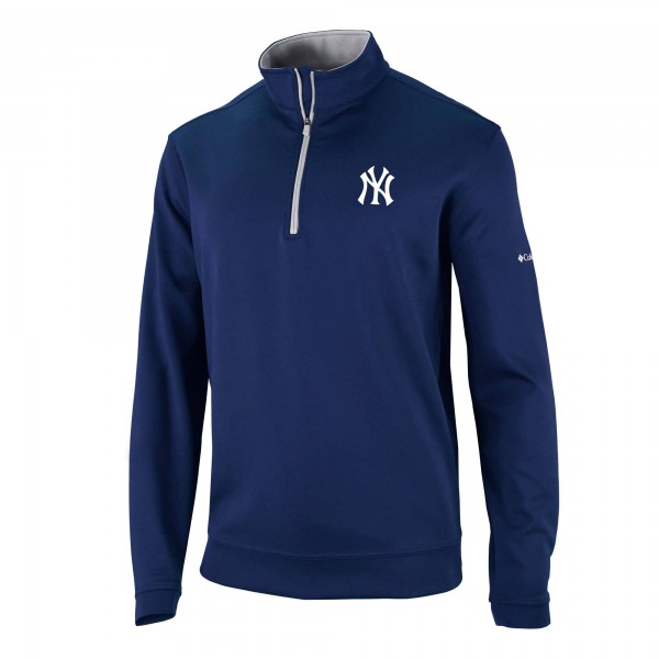 Кофта на короткой молнии New York Yankees Columbia Omni-Wick Wickhams Hills - Navy