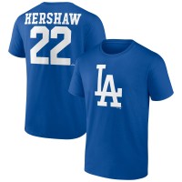 Футболка Los Angeles Dodgers Clayton Kershaw Royal Player Icon Name & Number