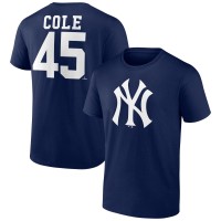 Футболка New York Yankees Gerrit Cole Navy Player Icon Name & Number
