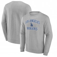 Los Angeles Dodgers Heather Gray Heart & Soul Pullover Sweatshirt