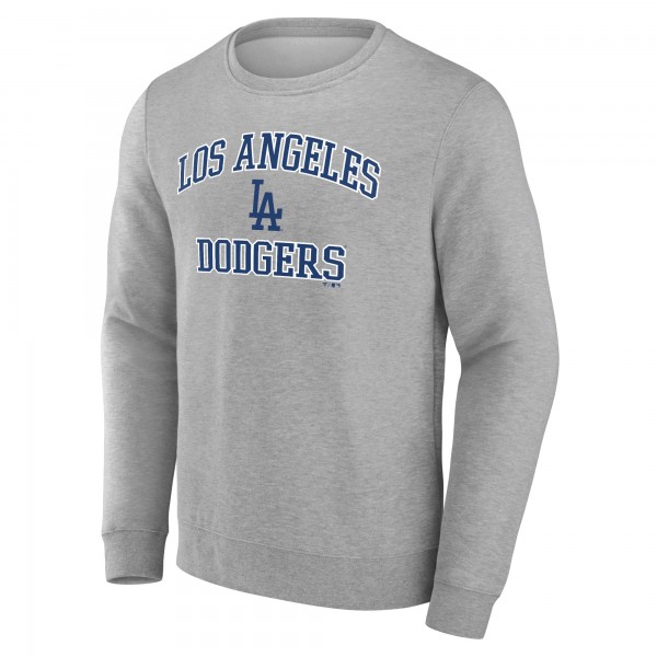 Los Angeles Dodgers Heather Gray Heart & Soul Pullover Sweatshirt