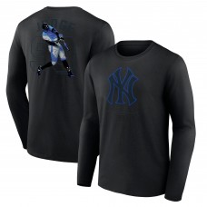 New York Yankees Aaron Judge Black Double Play Name & Number Long Sleeve T-Shirt