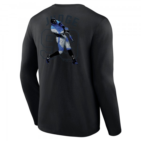 New York Yankees Aaron Judge Black Double Play Name & Number Long Sleeve T-Shirt