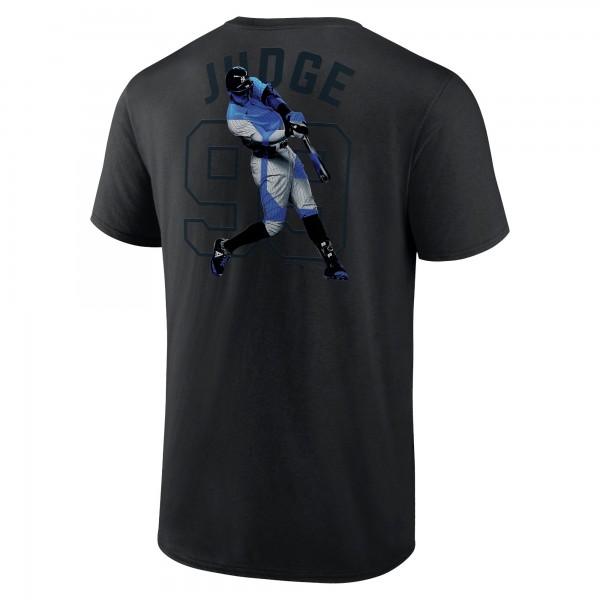 New York Yankees Aaron Judge Black Double Play Name & Number T-Shirt
