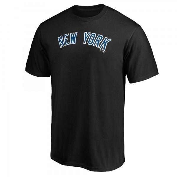 New York Yankees Black Official Wordmark T-Shirt