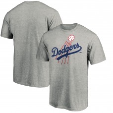 Los Angeles Dodgers Heather Gray Cooperstown Collection Huntington T-Shirt