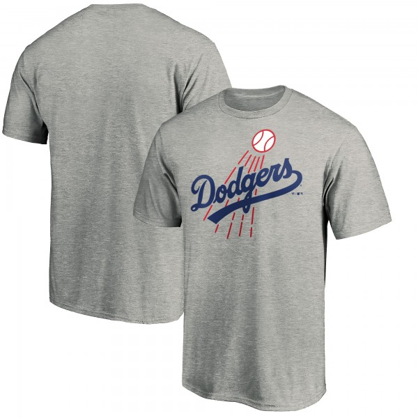 Los Angeles Dodgers Heather Gray Cooperstown Collection Huntington T-Shirt