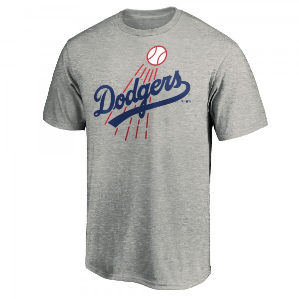 Los Angeles Dodgers Heather Gray Cooperstown Collection Huntington T-Shirt