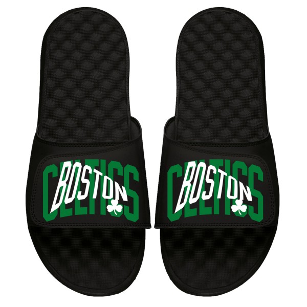 Шлепки Boston Celtics ISlide Youth Warped - Black