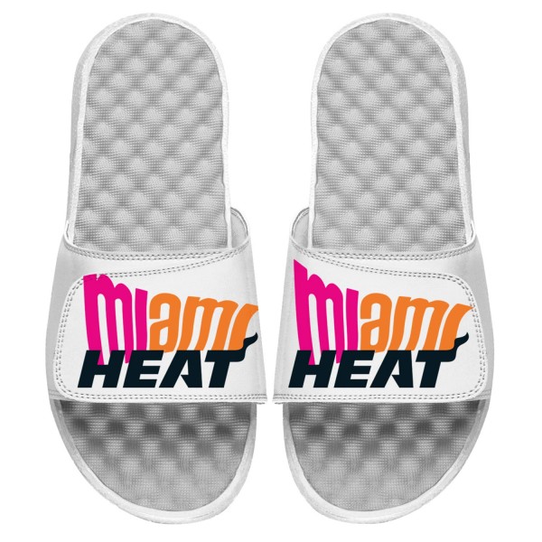 Шлепки Miami Heat ISlide Warped - White