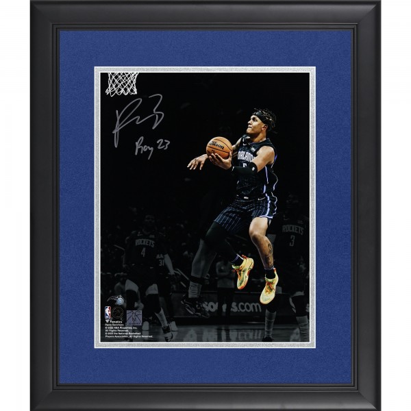 Paolo Banchero Orlando Magic Autographed Fanatics Authentic Framed 11 x 14 Spotlight Photograph with ROY 23 Inscription
