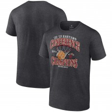 Miami Heat 2023 Eastern Conference Champions Pass Hoops T-Shirt - Heather Charcoal