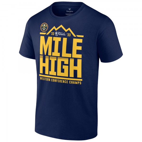 Футболка Denver Nuggets 2023 Western Conference Champions Spin Hometown Mantra - Navy