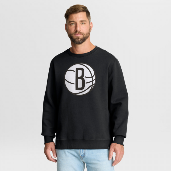 Brooklyn Nets Fanatics Black Essential Legacy Sweatshirt