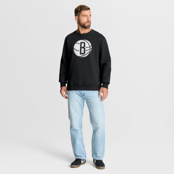 Brooklyn Nets Fanatics Black Essential Legacy Sweatshirt