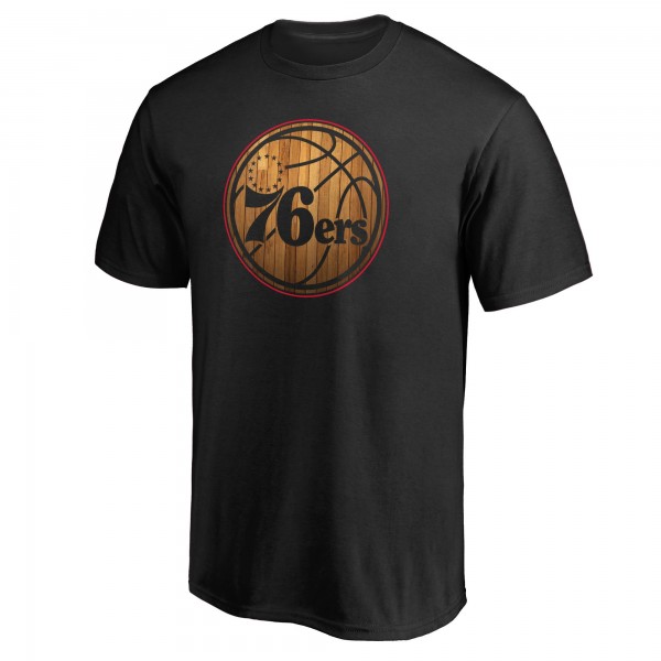 Philadelphia 76ers Black Hardwood T-Shirt