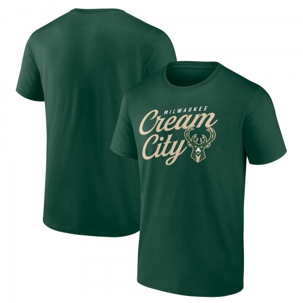 Футболка Milwaukee Bucks Hometown Collection Cream City - Hunter Green