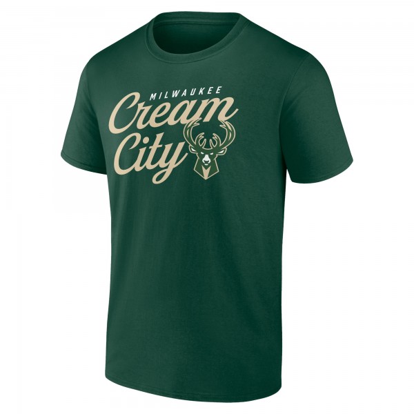 Футболка Milwaukee Bucks Hometown Collection Cream City - Hunter Green