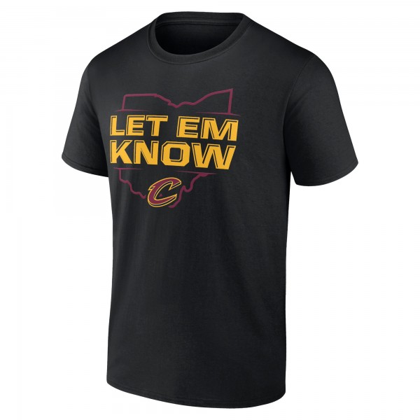 Cleveland Cavaliers Black Hometown Collection Let Em Know T-Shirt