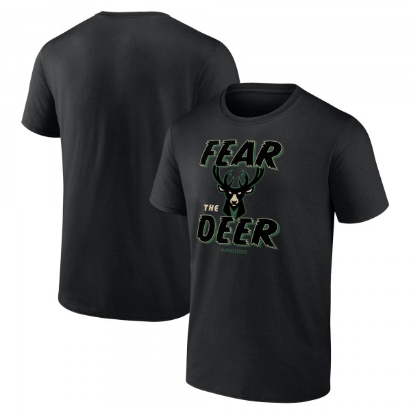 Футболка Milwaukee Bucks Hometown Collection Fear The Deer - Black