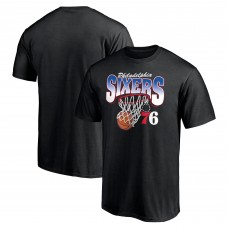 Philadelphia 76ers Black Balanced Floor T-Shirt