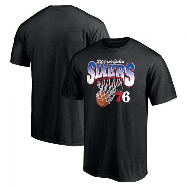 Philadelphia 76ers Black Balanced Floor T-Shirt