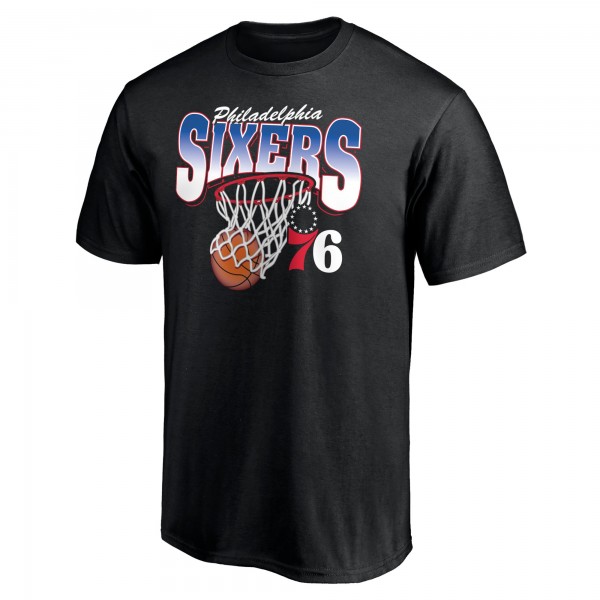 Philadelphia 76ers Black Balanced Floor T-Shirt