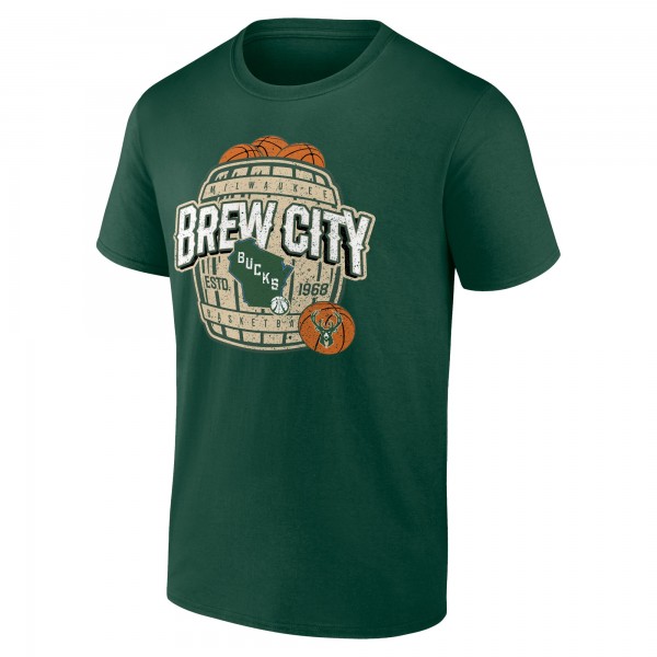 Футболка Milwaukee Bucks Hometown Collection Brew City - Hunter Green