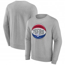 Philadelphia 76ers Gray Hard Color Pullover Sweatshirt