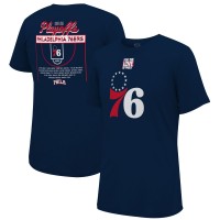 Футболка Philadelphia 76ers Stadium Essentials Unisex 2023 NBA Playoffs Roster - Navy
