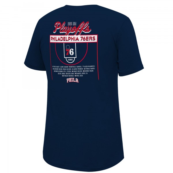 Футболка Philadelphia 76ers Stadium Essentials Unisex 2023 NBA Playoffs Roster - Navy