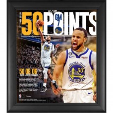 Stephen Curry Golden State Warriors Fanatics Authentic Framed 15 x 17 2023 NBA Playoffs 50-Point Game 7 Collage