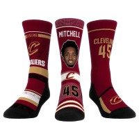 Три пары носков Donovan Mitchell Cleveland Cavaliers Rock Em Unisex Player Crew
