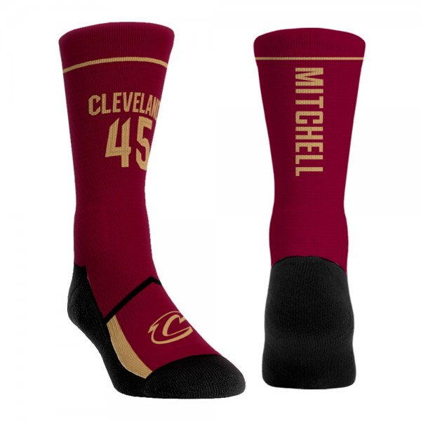Три пары носков Donovan Mitchell Cleveland Cavaliers Rock Em Unisex Player Crew