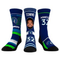 Три пары носков Karl-Anthony Towns Minnesota Timberwolves Rock Em Unisex Player Crew