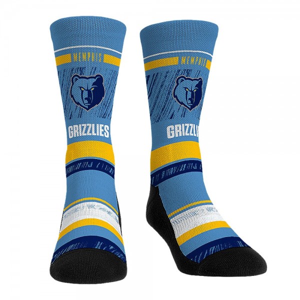 Три пары носков Ja Morant Memphis Grizzlies Rock Em Youth Player Crew