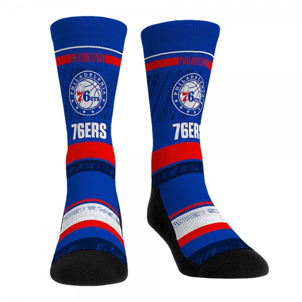Три пары носков Tyrese Maxey Philadelphia 76ers Rock Em Youth Player Crew