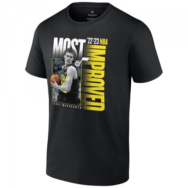 Футболка Lauri Markkanen Utah Jazz 2023 NBA Most Improved Player of the Year Run - Black