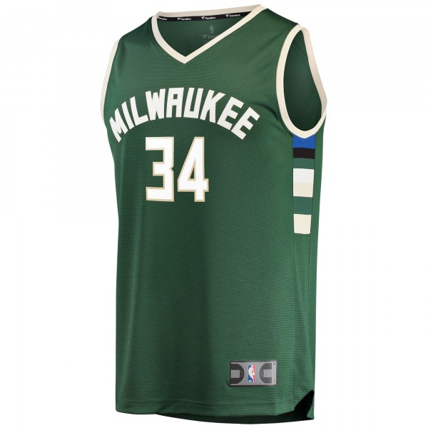 Игровая форма  Giannis Antetokounmpo Milwaukee Bucks Youth Fast Break Replica Hunter Green - Icon Edition