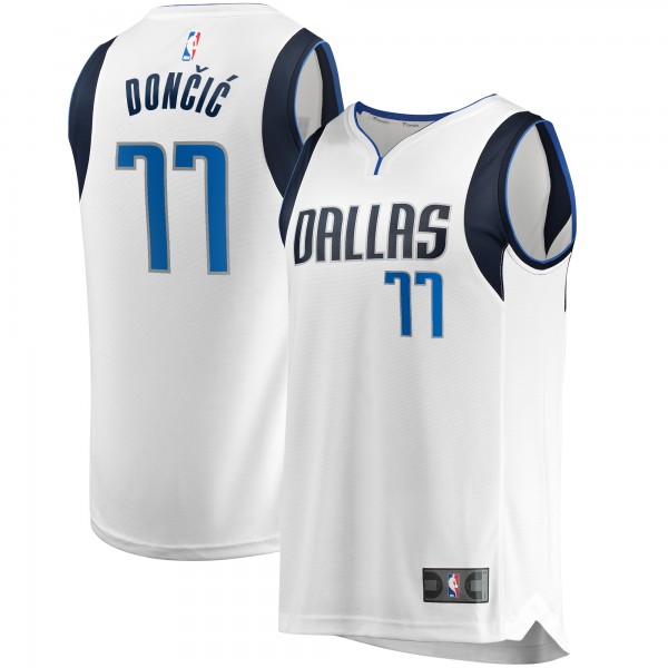 Игровая джерси Luka Dončić Dallas Mavericks Fast Break Replica Player - Association Edition - White