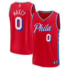 Подростковая Philadelphia 76ers Tyrese Maxey Fanatics Red Fast Break Jersey - Statement Edition