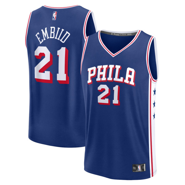 Джерси Philadelphia 76ers Joel Embiid Fanatics Royal Fast Break Replica - Icon Edition