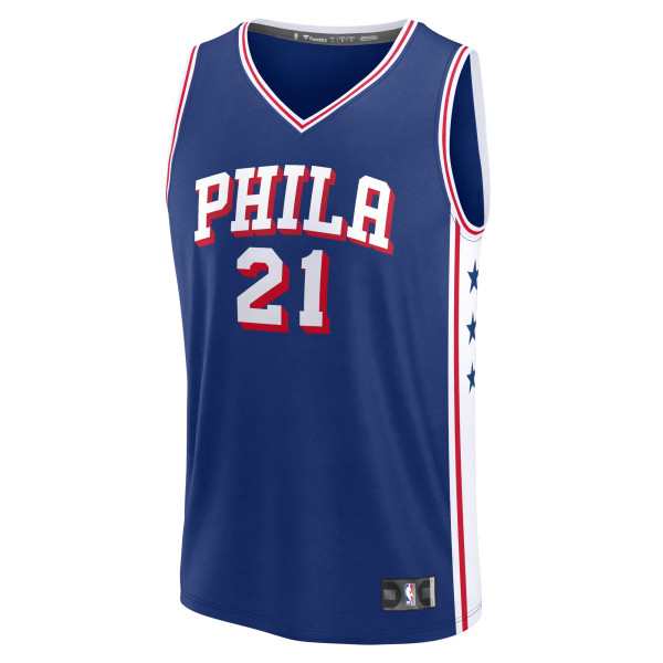 Джерси Philadelphia 76ers Joel Embiid Fanatics Royal Fast Break Replica - Icon Edition