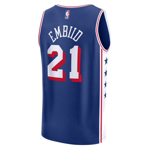 Джерси Philadelphia 76ers Joel Embiid Fanatics Royal Fast Break Replica - Icon Edition